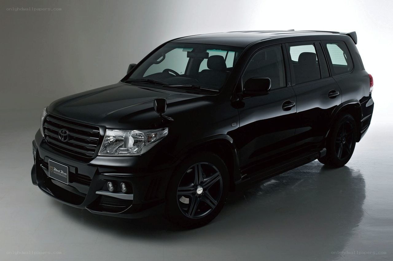 black toyota land cruiser