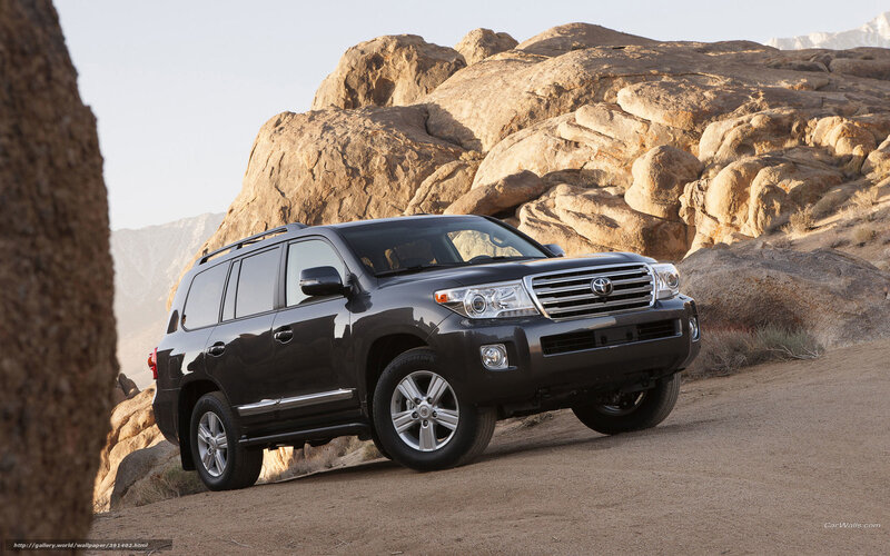 Black Toyota Land Cruiser — Arid