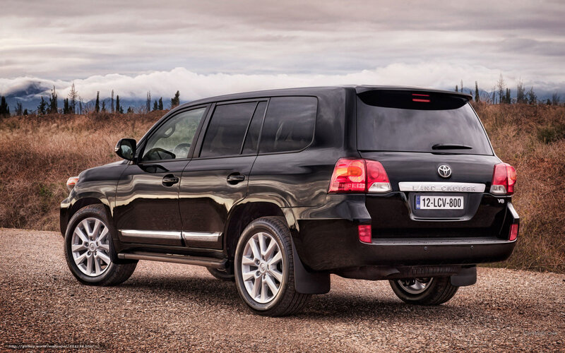 Black Toyota Land Cruiser — Dramatic, Photograph