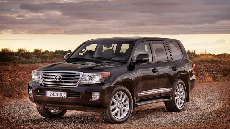 Black Toyota Land Cruiser — Dramatic, Sunset, Photograph, Car, Gravel Road, Sky