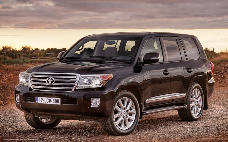 Black Toyota Land Cruiser — Dramatic, Sunset, Photograph