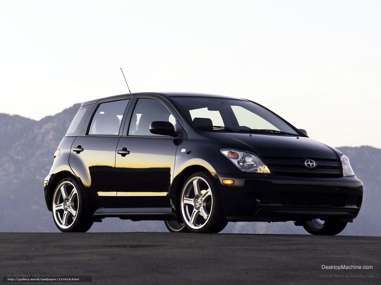 black toyota scion xa