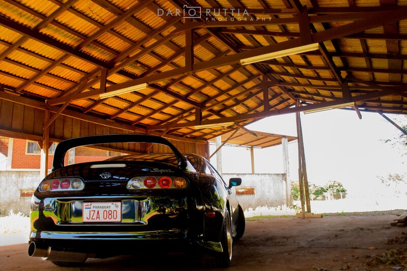 Black Toyota Supra — Dramatic, Afternoon, Photograph