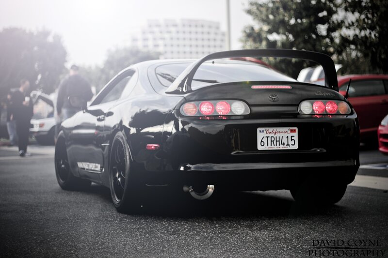 Black Toyota Supra — Dramatic, Afternoon