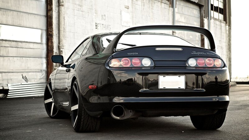 Black Toyota Supra — Dramatic, Photograph, Car