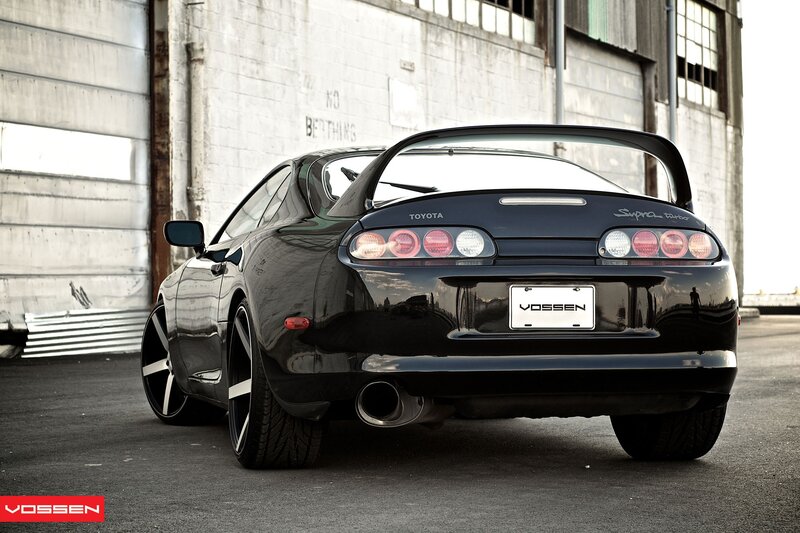 Black Toyota Supra — Dramatic