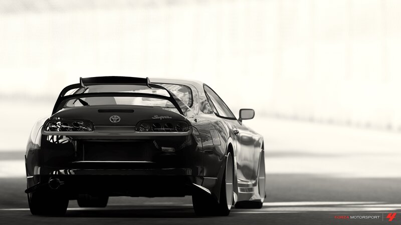 Black Toyota Supra — Dynamic