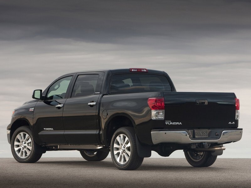 Black Toyota Tundra Truck — Dramatic
