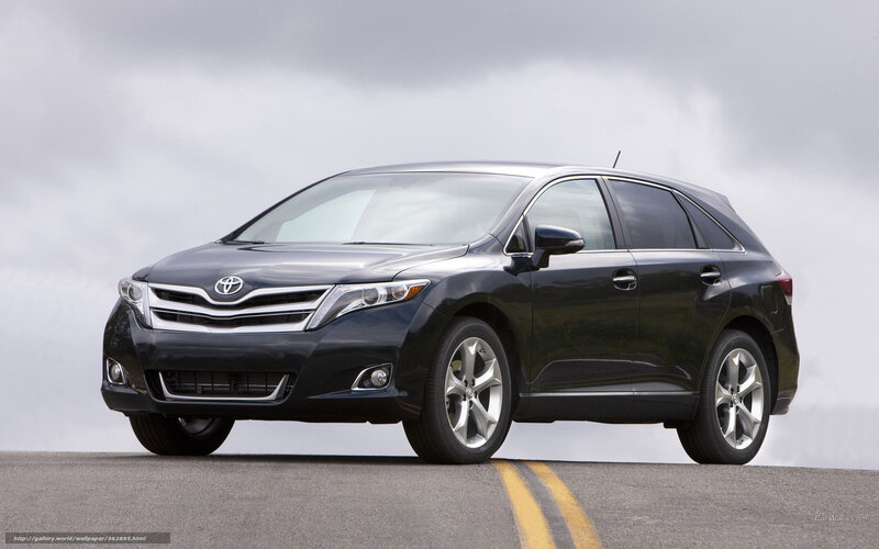 Black Toyota Venza — Dramatic, Photograph