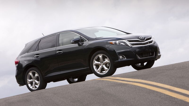 Black Toyota Venza — Dramatic