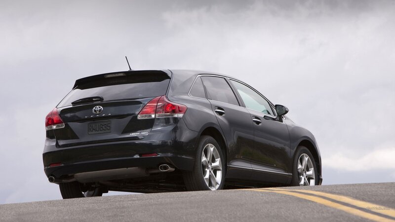 Black Toyota Venza — Gray, Dramatic