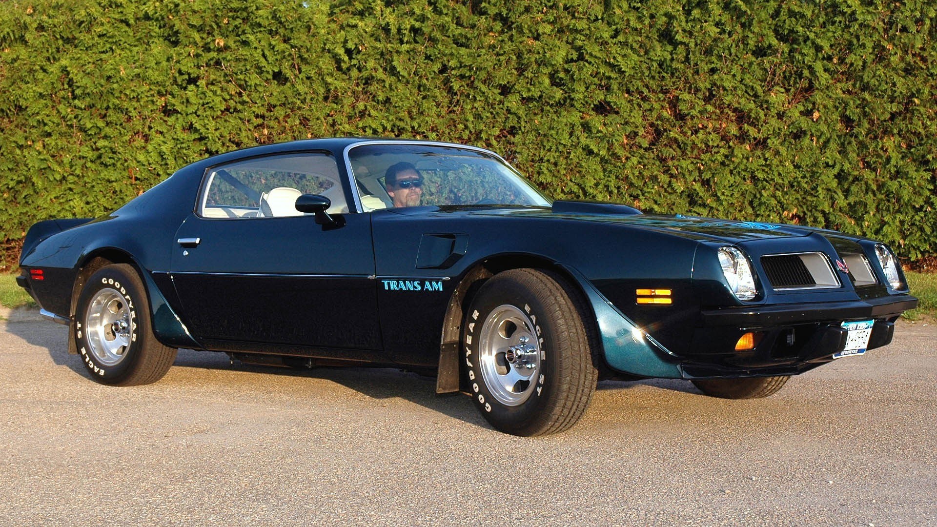 Black Trans Am muscle car