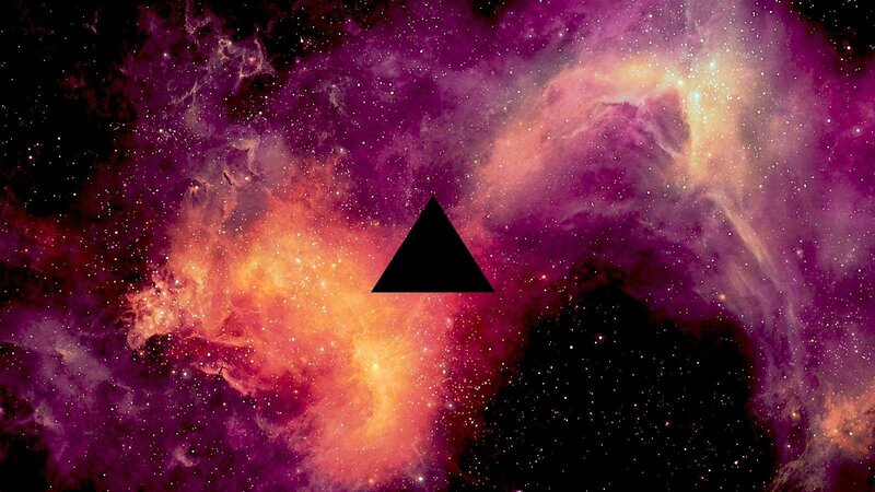 Black Triangle in Nebula