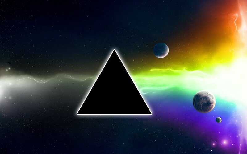 Black Triangle in Space — Cosmic