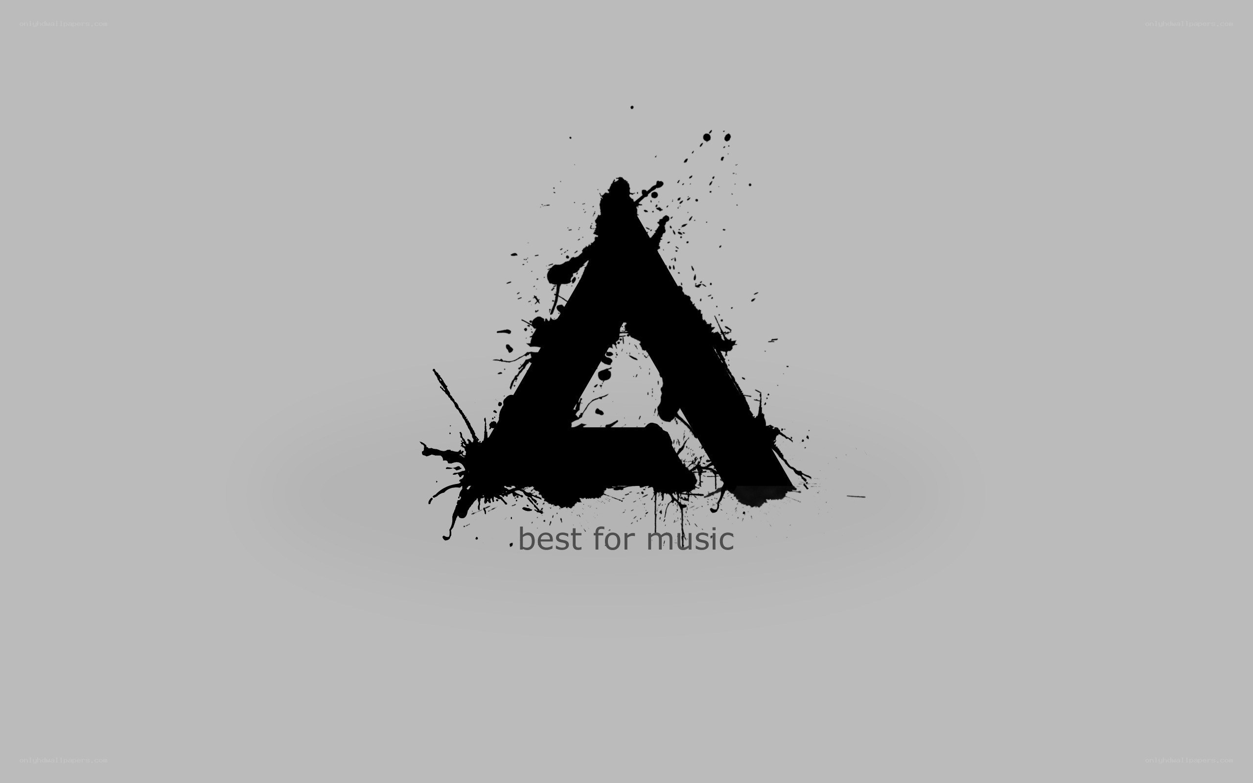black triangle logo with text