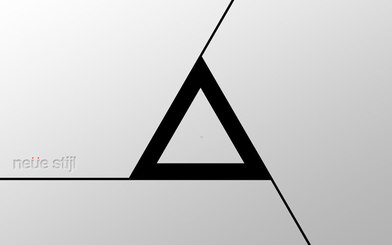 Black Triangle on Gray — Neutral