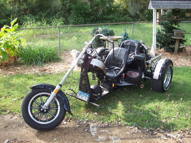 Black Trike Motorcycle — Calm, Afternoon