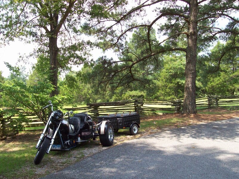 Black Trike Motorcycle — Green