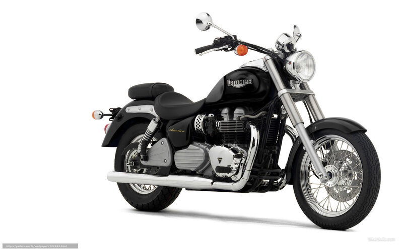 Black Triumph America motorcycle
