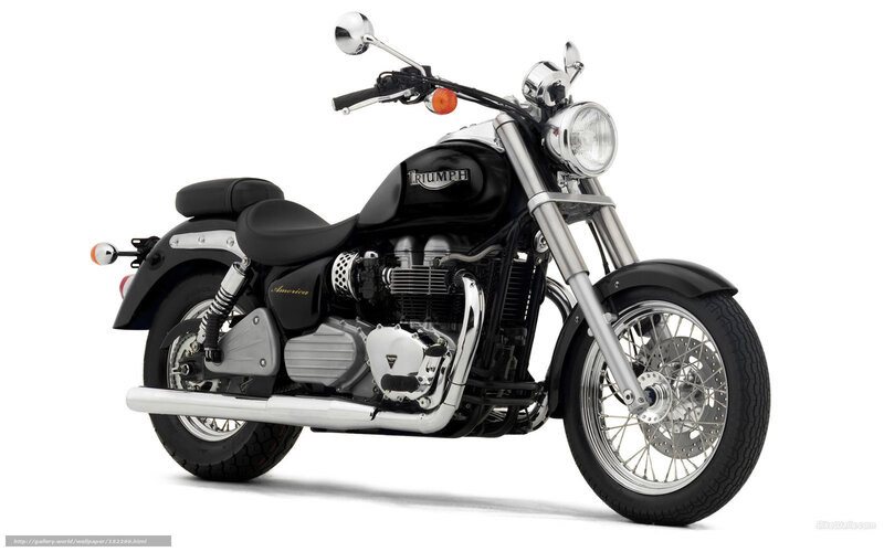 Black Triumph America motorcycle