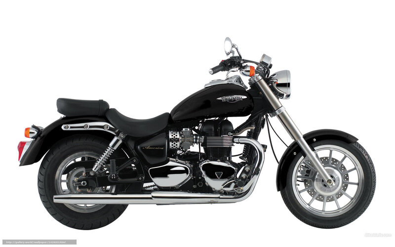 Black Triumph America motorcycle