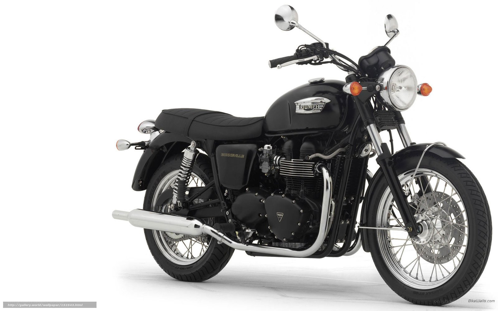 Black Triumph Bonneville motorcycle