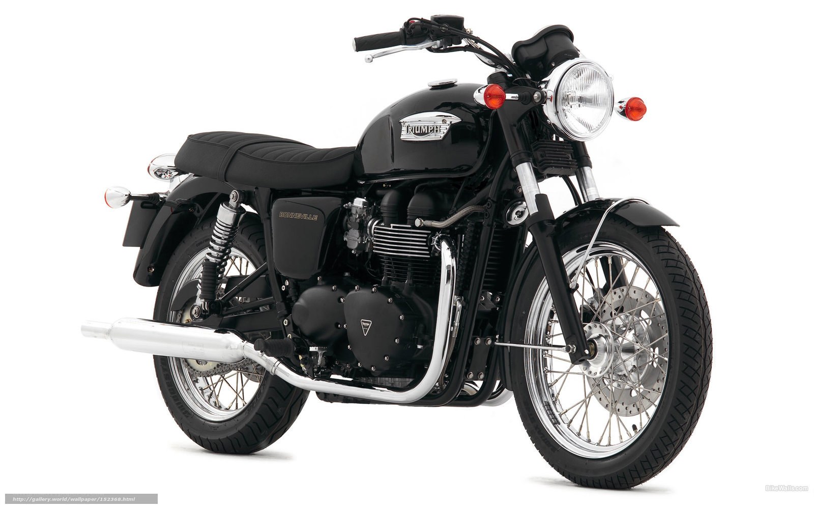 Black Triumph Bonneville motorcycle