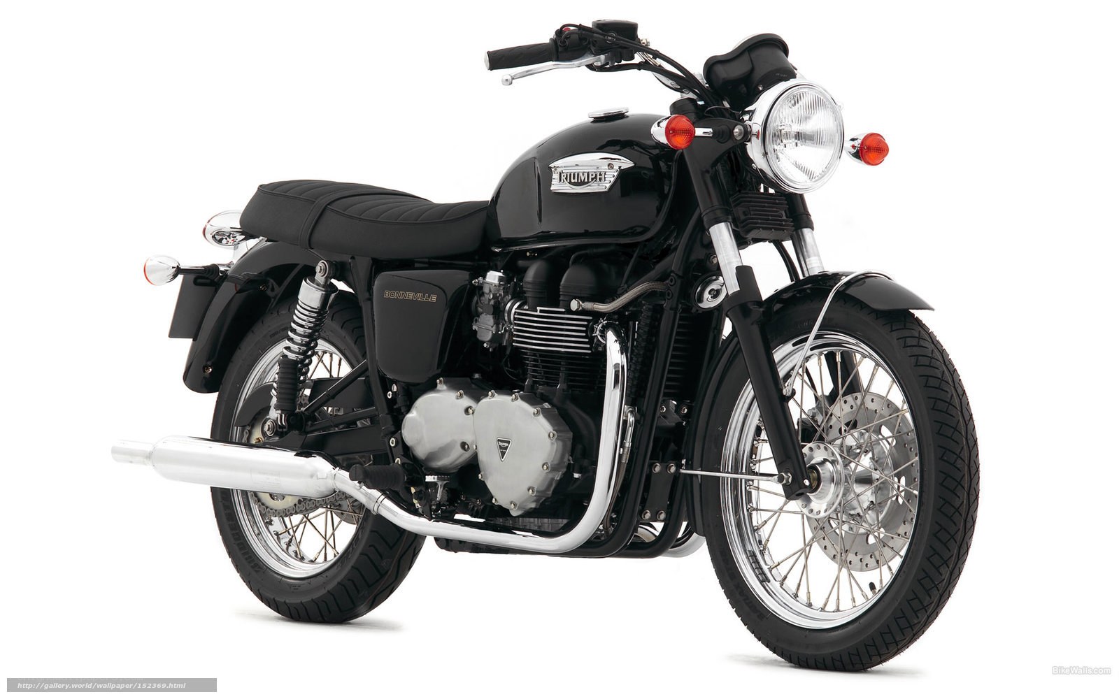 Black Triumph Bonneville motorcycle
