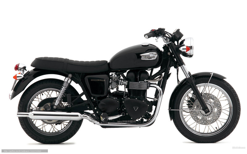 Black Triumph Bonneville motorcycle