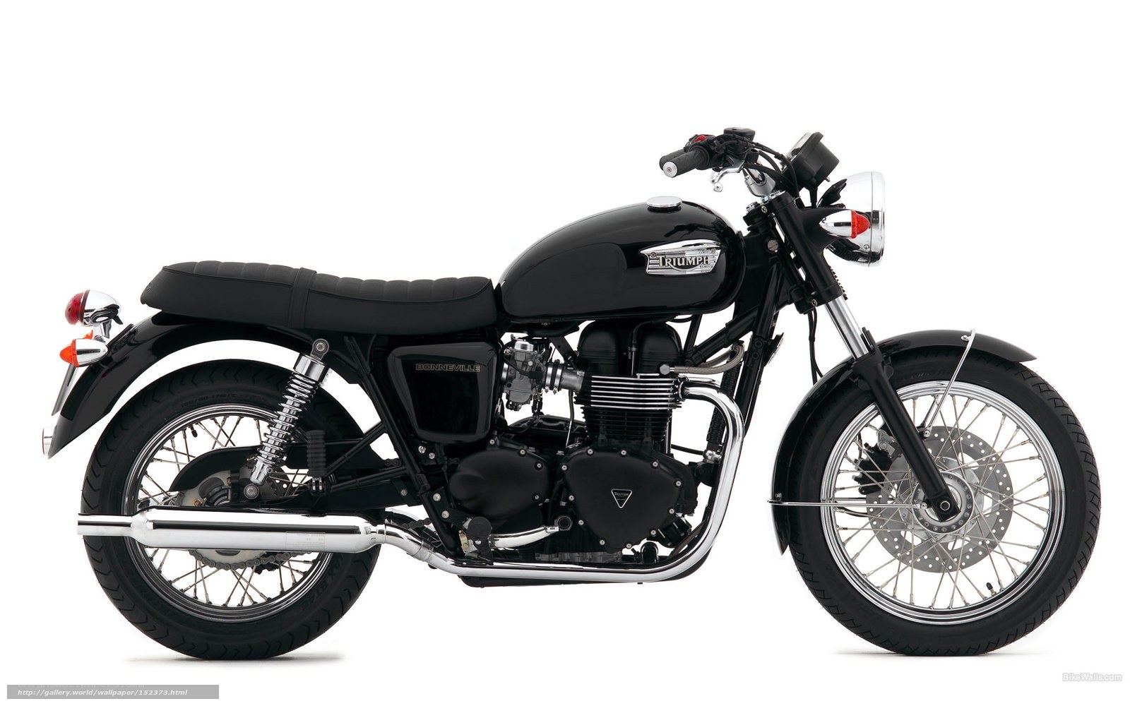 Black Triumph Bonneville motorcycle