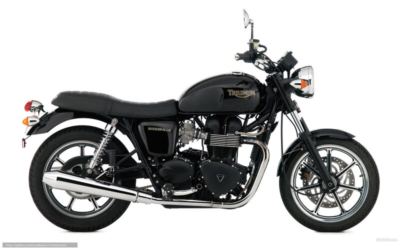 Black Triumph Bonneville motorcycle