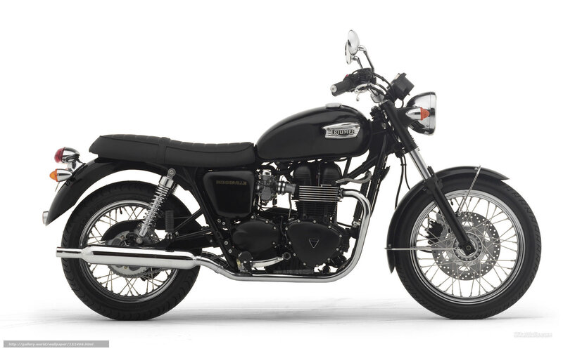 Black Triumph Bonneville motorcycle
