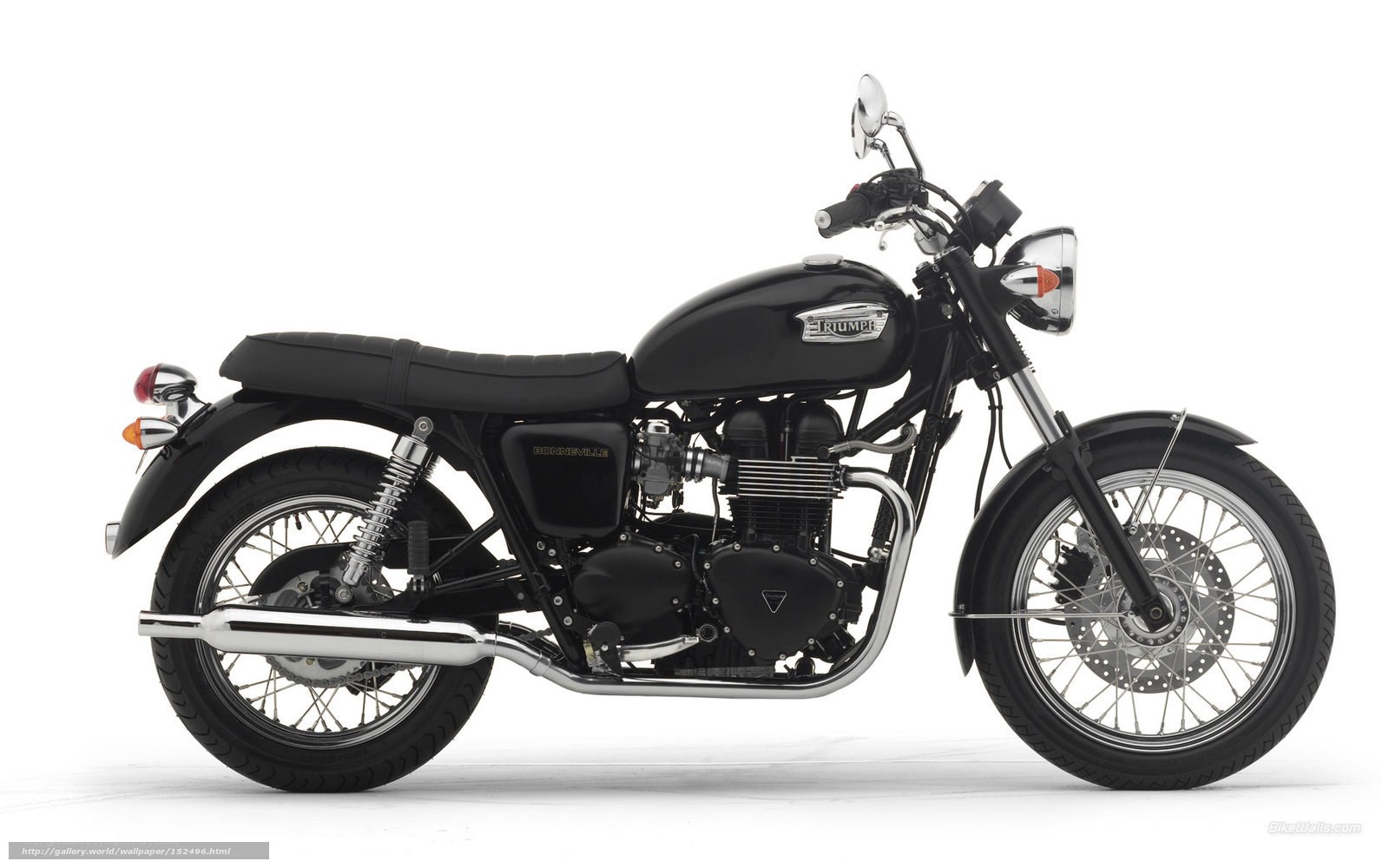 Black Triumph Bonneville motorcycle