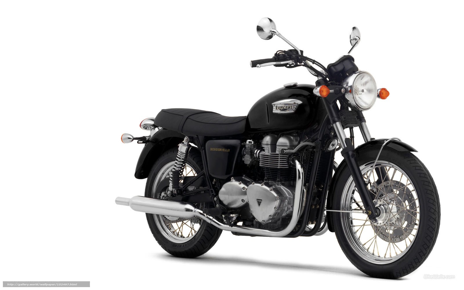 Black Triumph Bonneville motorcycle