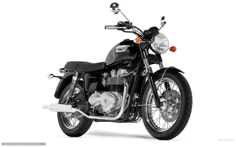 Black Triumph Bonneville motorcycle