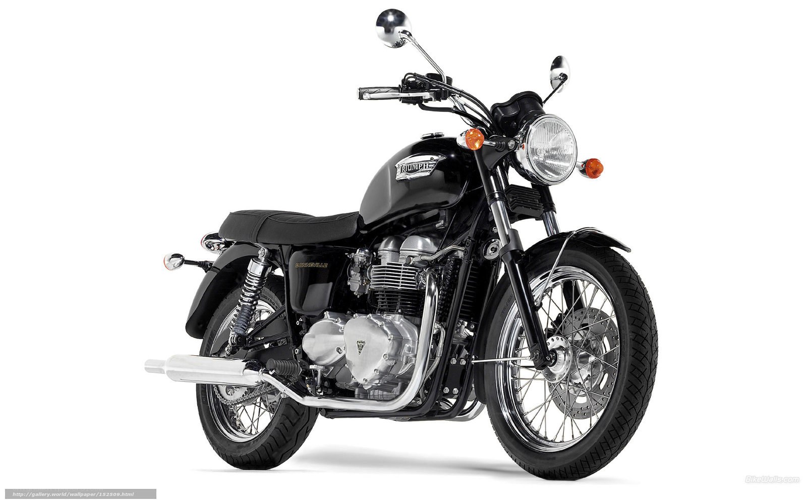 Black Triumph Bonneville motorcycle
