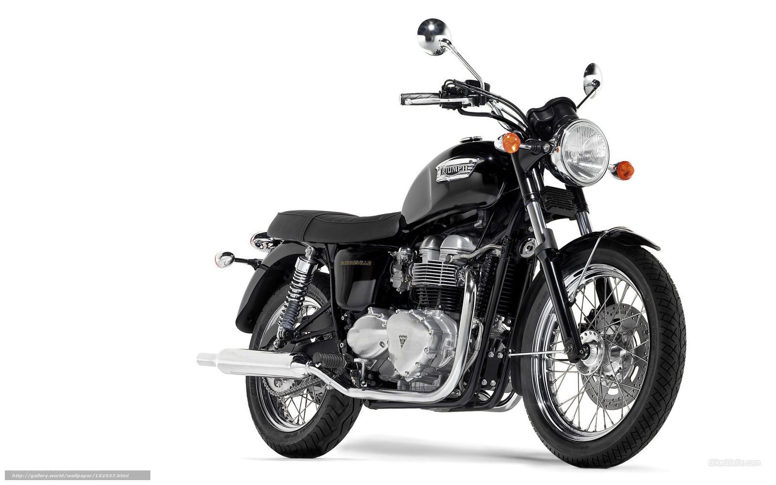 Black Triumph Bonneville motorcycle