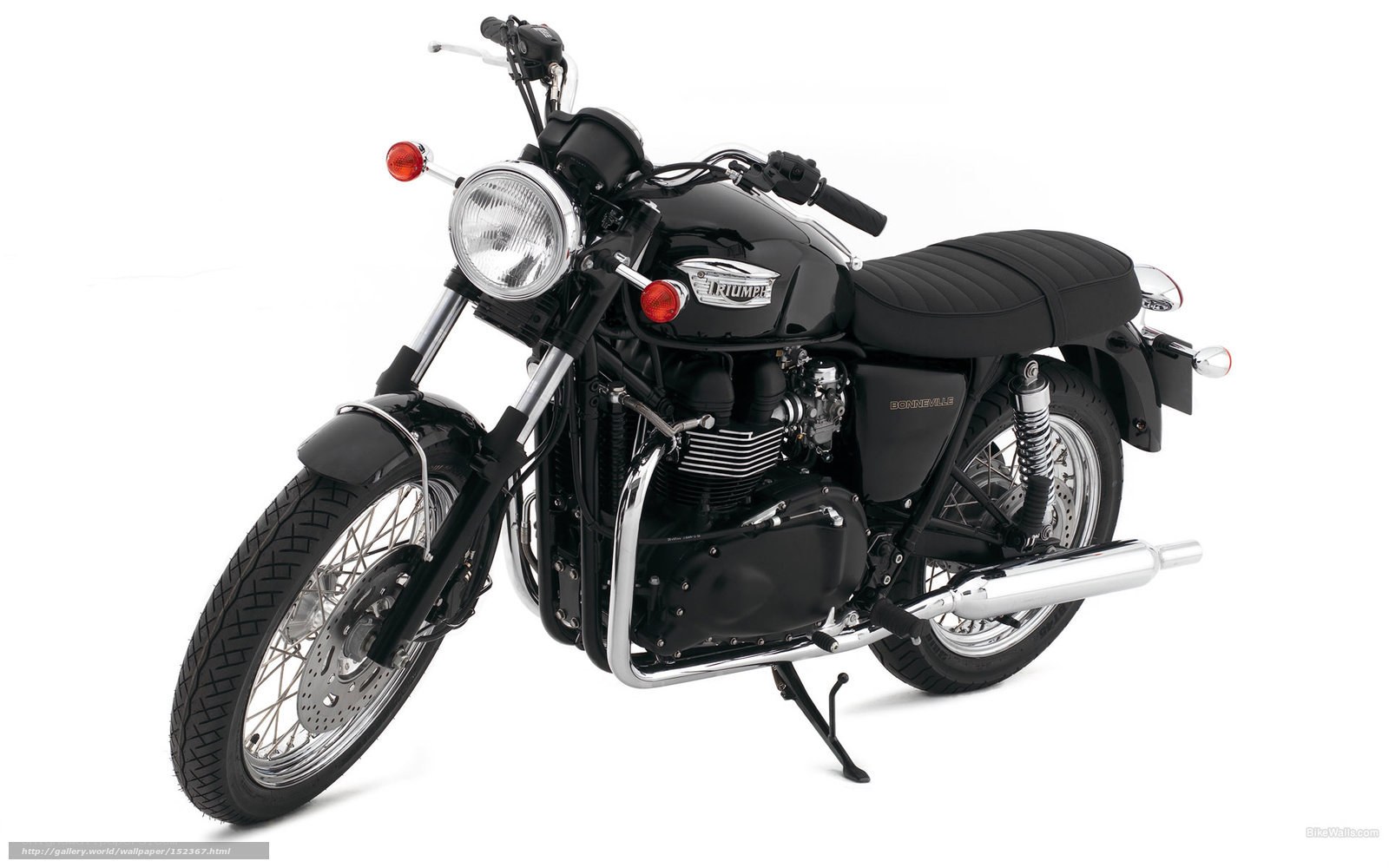 Black Triumph Bonneville motorcycle
