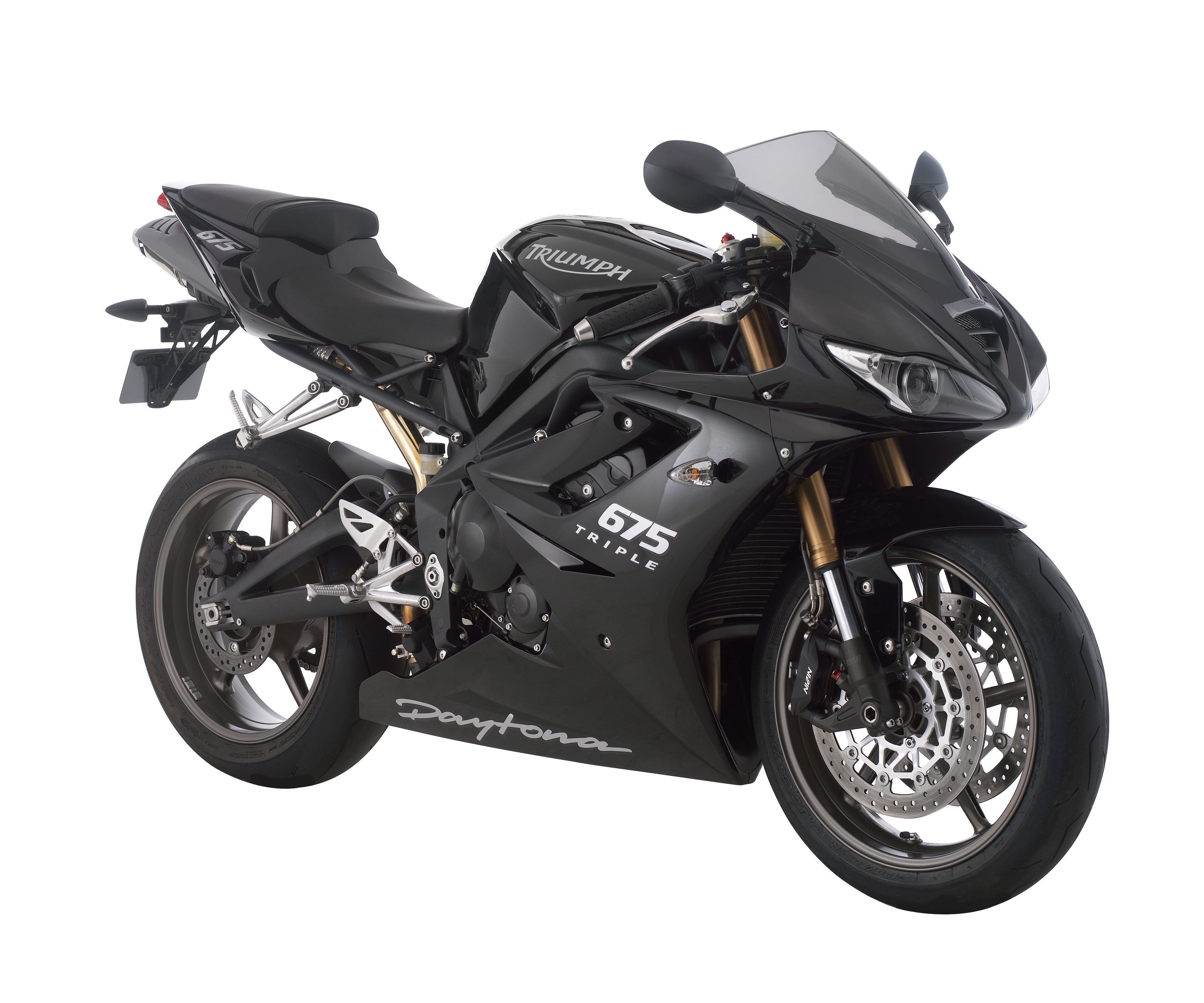 Black Triumph Daytona motorcycle