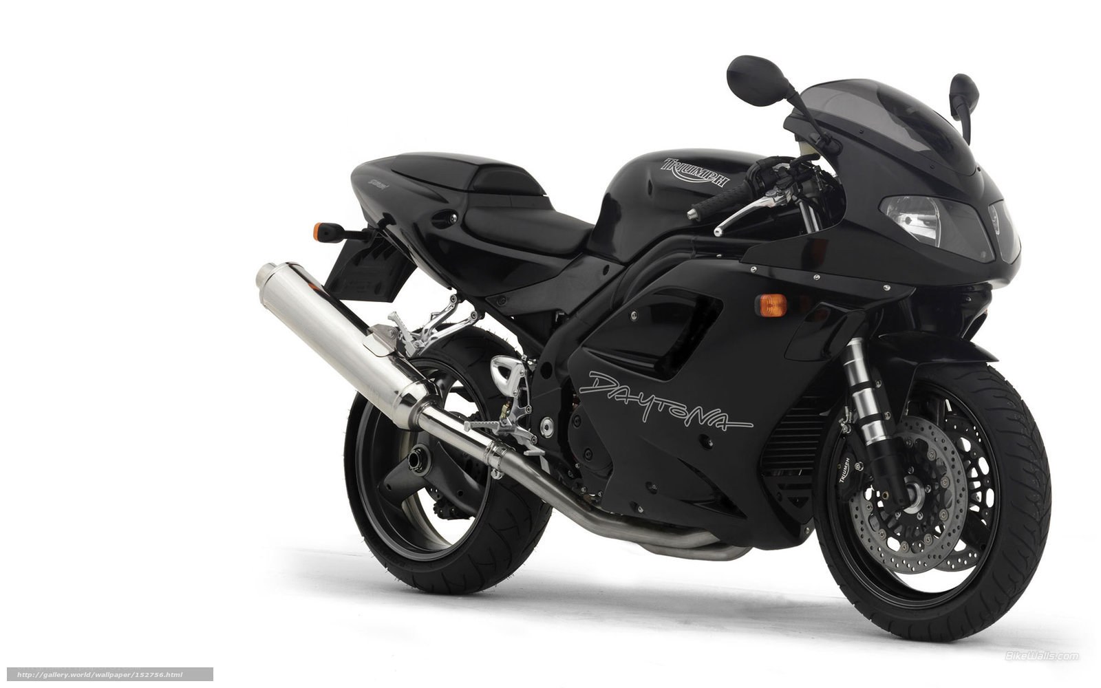 black triumph daytona motorcycle