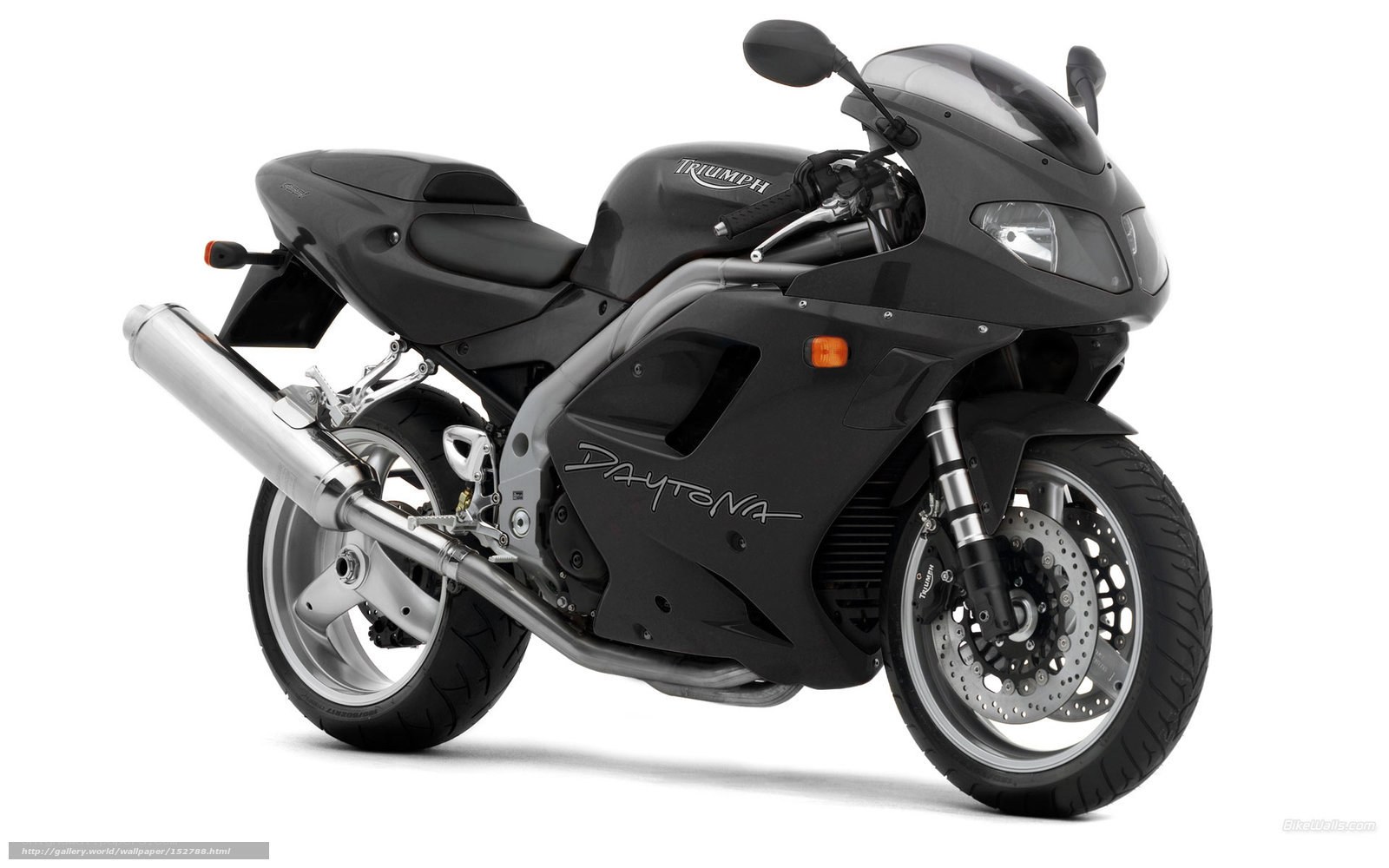 Black Triumph Daytona motorcycle
