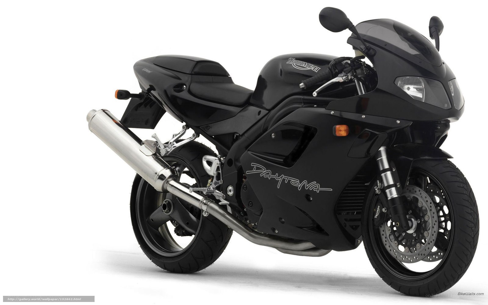 Black Triumph Daytona motorcycle