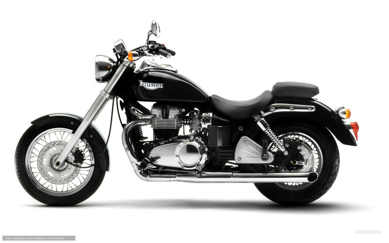 Black Triumph motorcycle