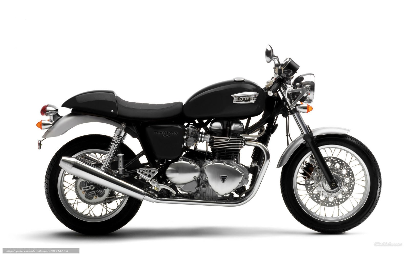black triumph motorcycle