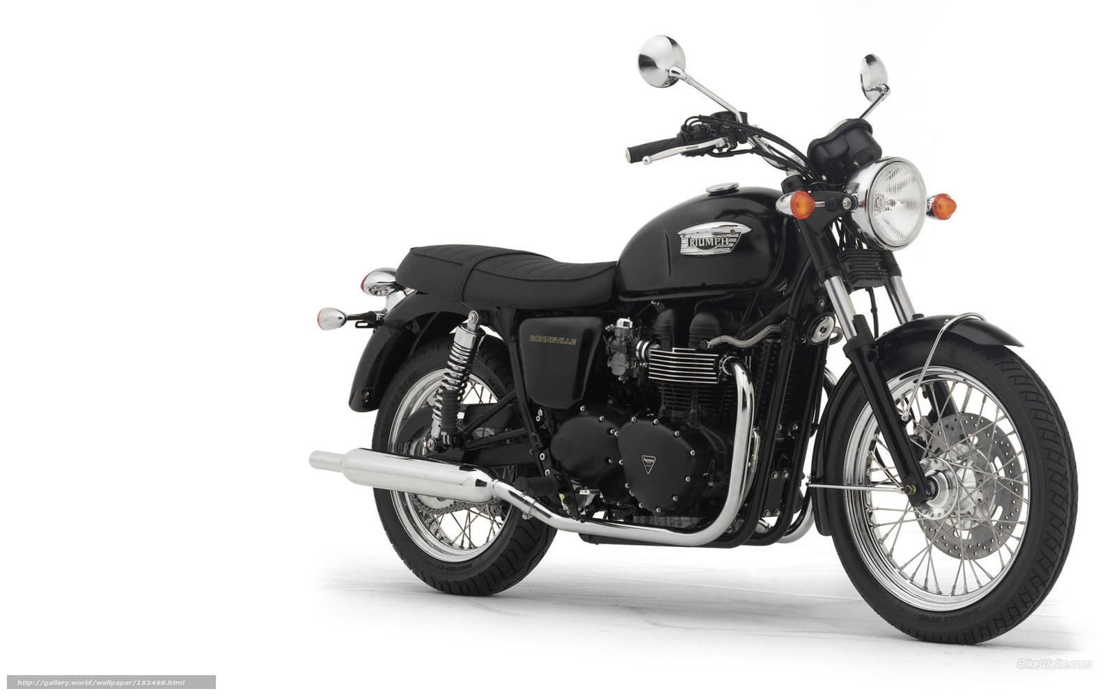 Black Triumph motorcycle