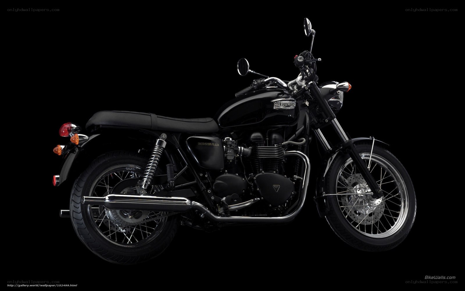 black triumph motorcycle