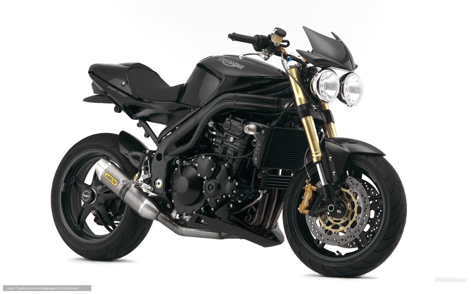 black triumph motorcycle