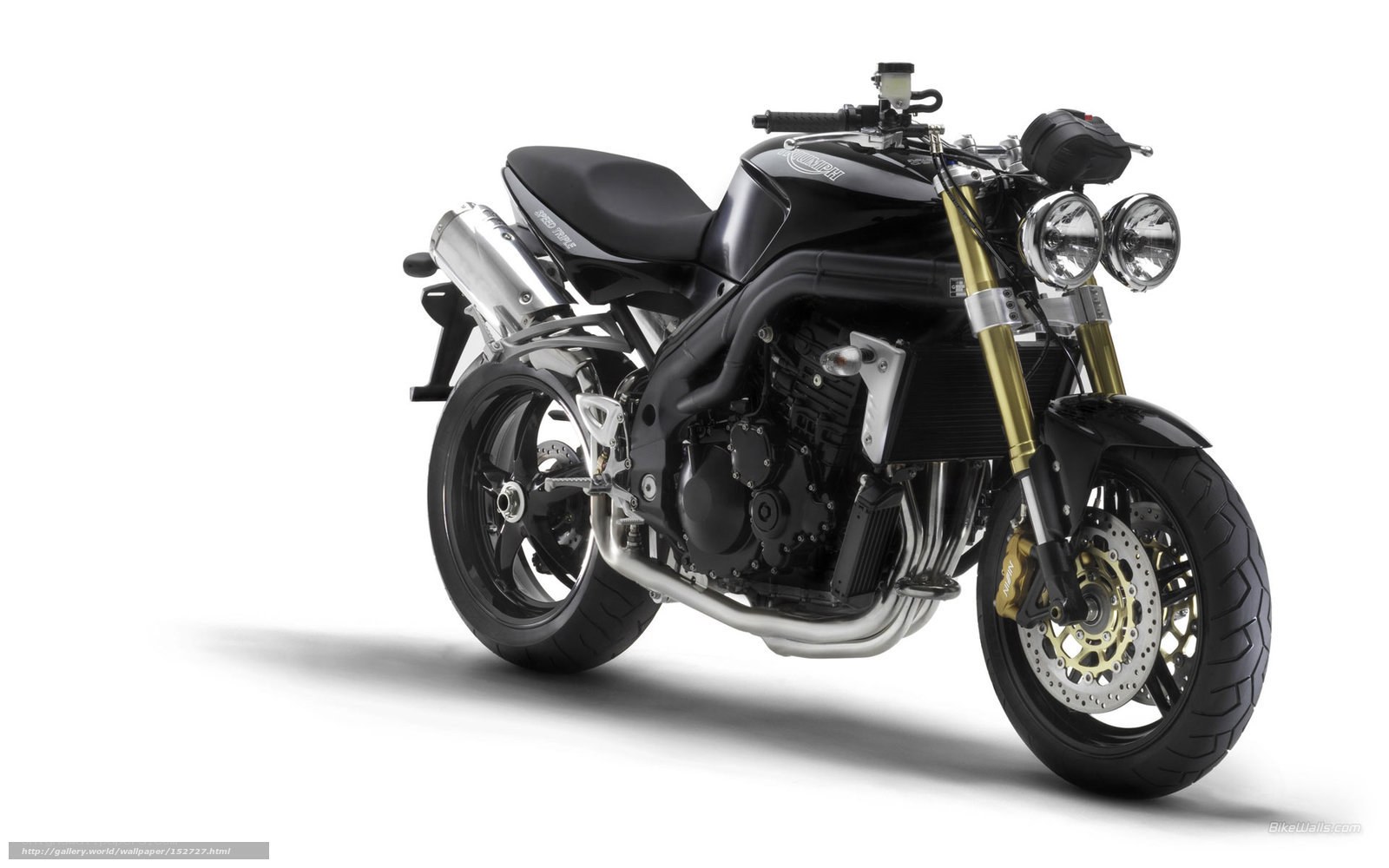 black triumph motorcycle