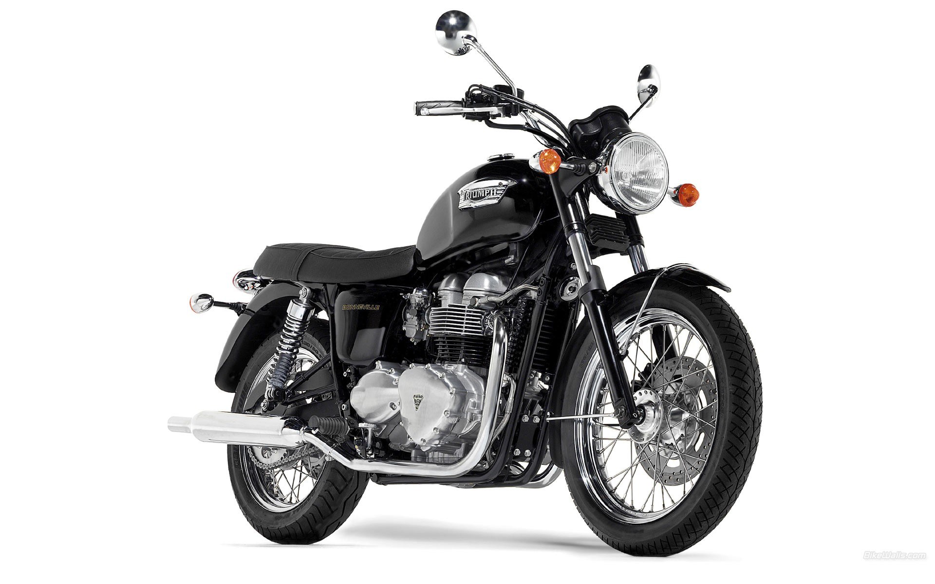 black triumph motorcycle