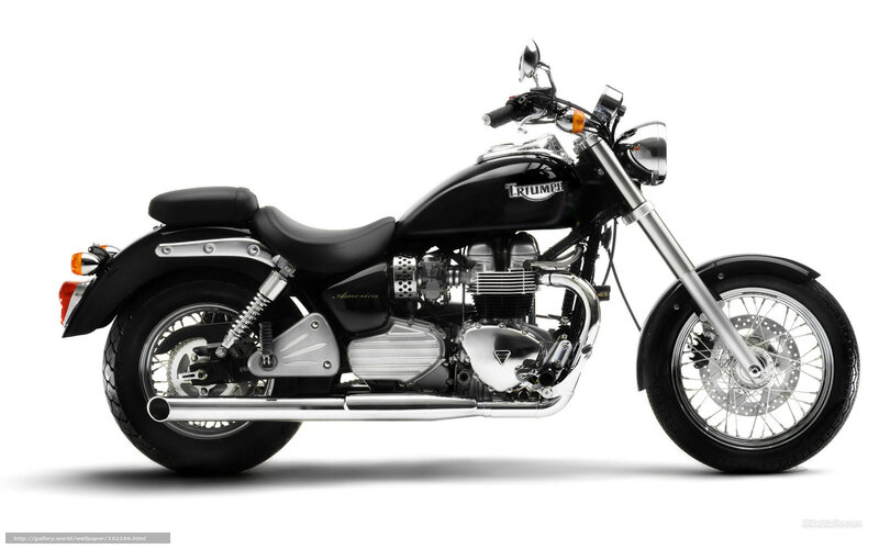 Black Triumph Motorcycle — Neutral, Photograph, Seat, Exhaust, Engine